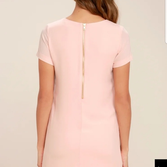 Lulus Blush Pink Shift Dress - Picture 2 of 5